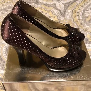 Steve Madden G-Lincoln Brown Polka Pot 7